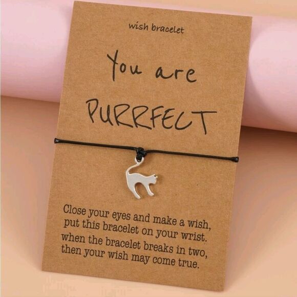 "YOU ARE PURRFECT" Rope Bracelet - Picture 4 of 8